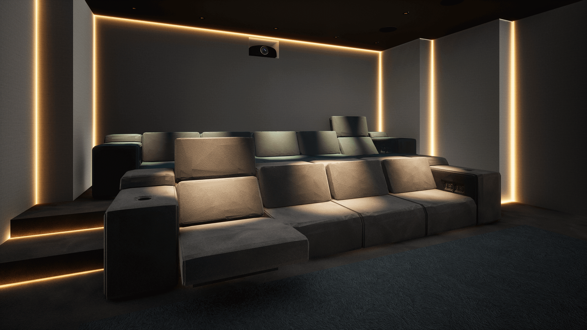 home cinema living room designs